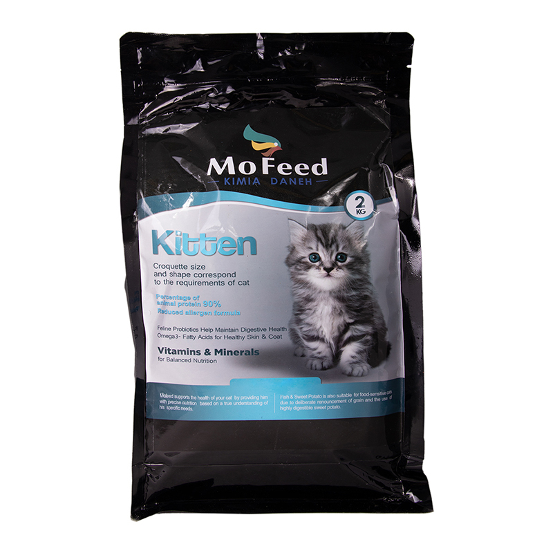  عکس بسته بندی غذای خشک بچه گربه مفید مدل Kitten وزن 2 کیلوگرم 