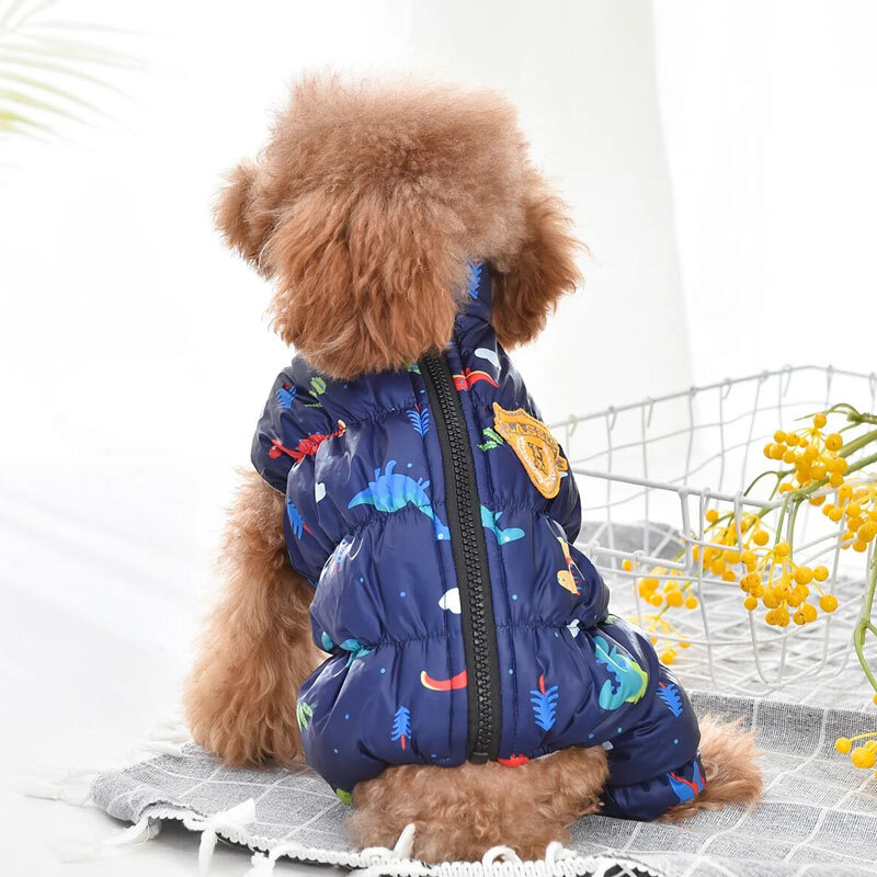  تصویر لایف استایل رنگ سرمه ای کاپشن طرحدار سگ هنگ هنگ Hong Hong Dog Jacket سایز L 