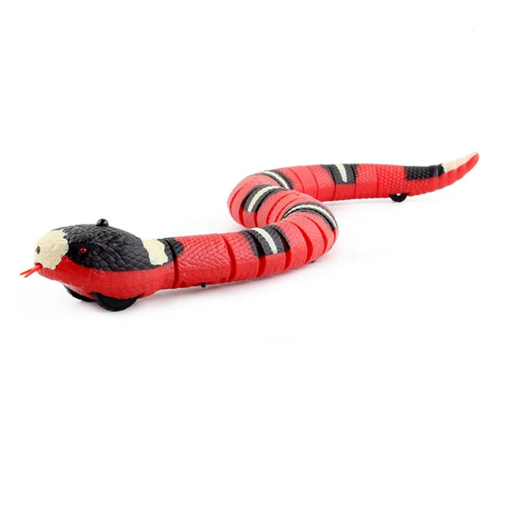 تصویر اسباب بازی مار شیری شارژی گربه زد اف ZF Milk Snake Electric Cat Toy اندازه 40 سانتی متر