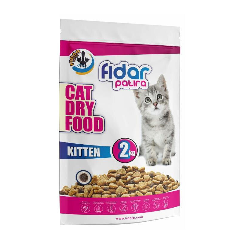  تصویر غذای خشک بچه گربه فیدار مدل Kitten وزن 2 کیلوگرم بسته بندی قدیم 