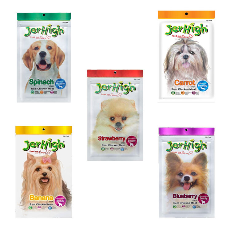 تصویر باندل بسته تشویقی سگ جرهای Jerhigh Treat Pack مجموعه 5 عددی
