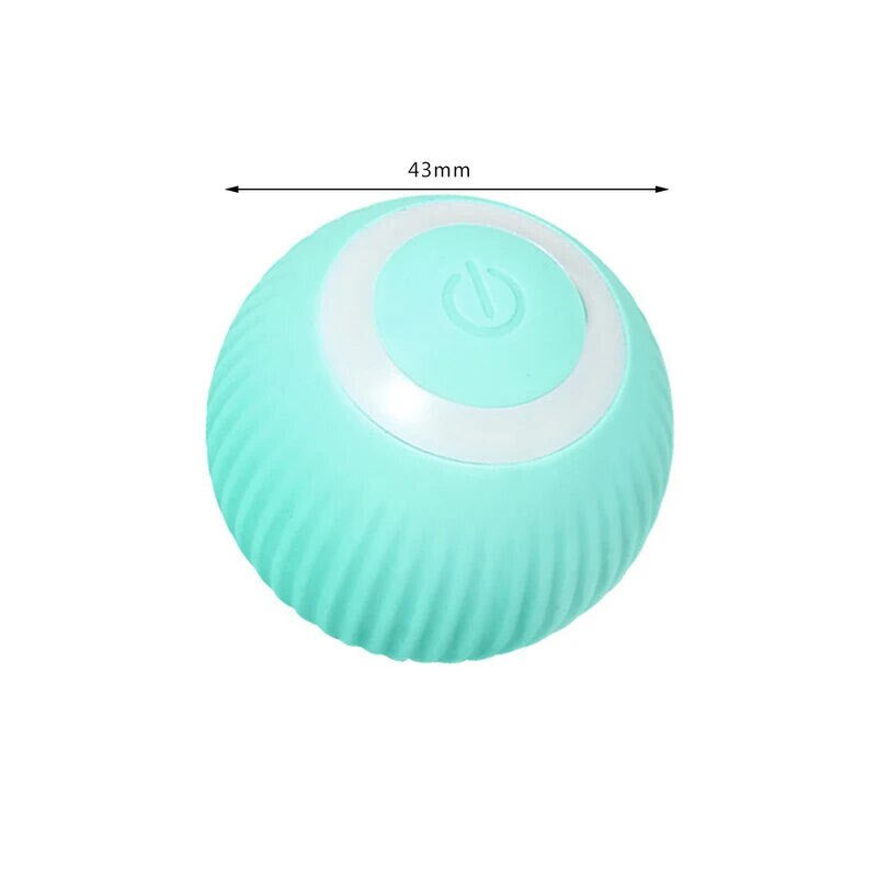  تصویر اندازه آبی توپ هوشمند گربه پت گرویتی Petgravity Smart Rotation Ball 