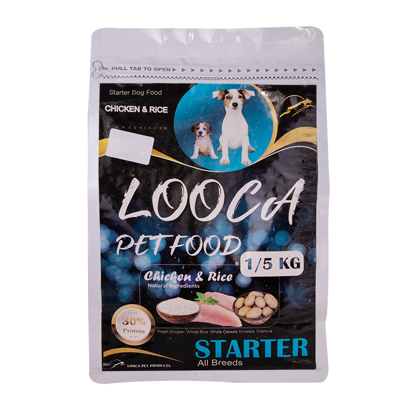  عکس بسته بندی غذای خشک سگ لوکا مدل Starter Chicken & Rice وزن 1.5 کیلوگرم 