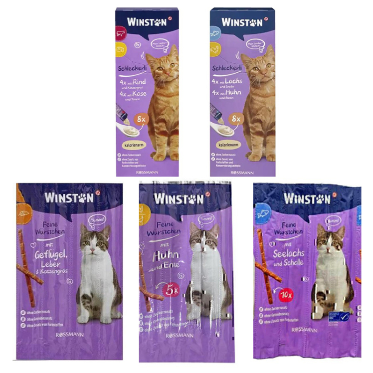 عکس بسته تشویقی مدادی و بستنی گربه وینستون Winston Pack مجموعه 5 عددی