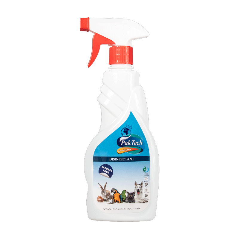 تصویر محلول ضد عفونی کننده پاک تک مدل Disinfectant Pet حجم ۵۰۰ میلی لیتر
