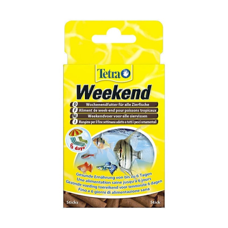 عکس دانه بندی غذای مسافرتی ماهی تترا Tetramin Weekend بسته 20 عددی
