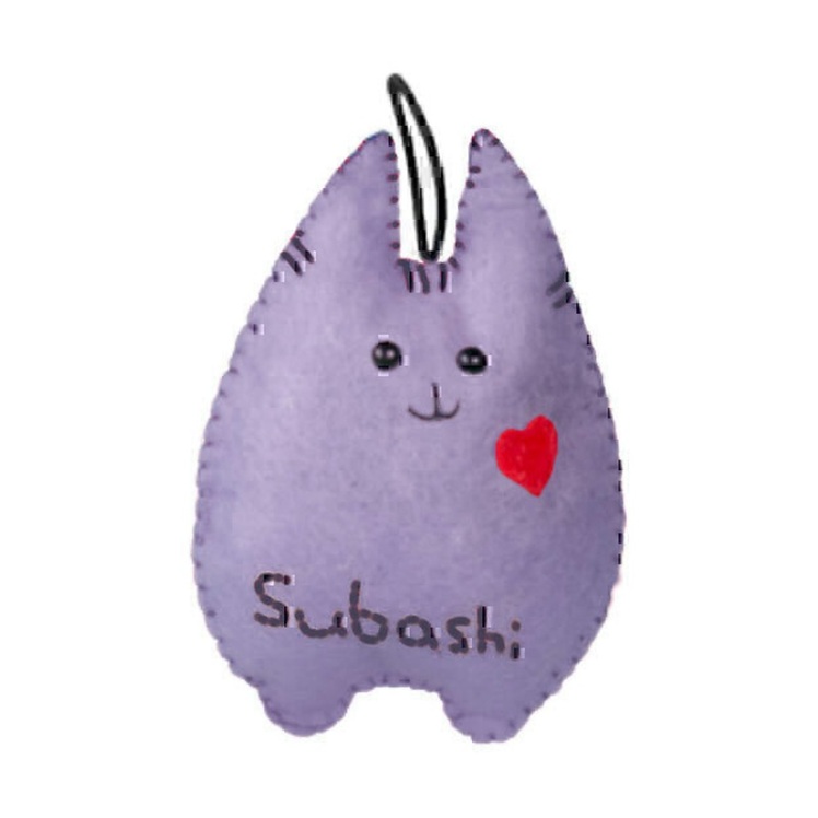 عکس عروسک گربه طرح گربه سوباشی Subashi Catnip Puppet رنگ طوسی