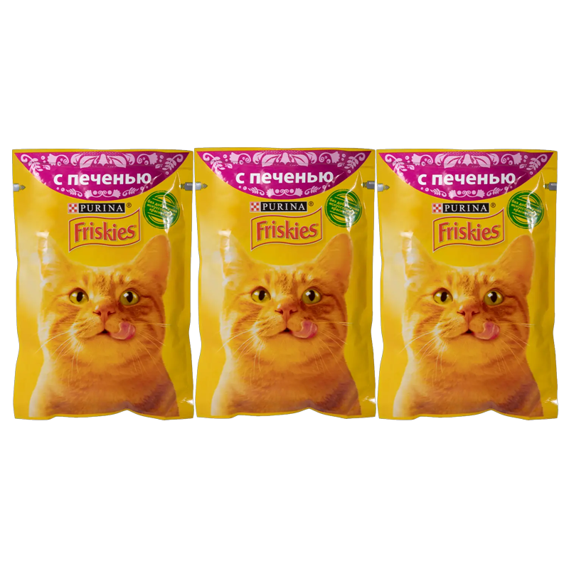  بسته پوچ گربه فریسکیز مدل Liver وزن 85 گرم مجموعه ۳ عددی 