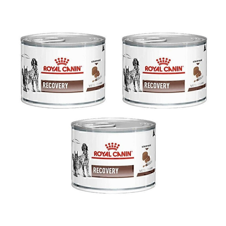 تصویر توضیحات بسته کنسرو غذای سگ و گربه ریکاوری رویال کنین Royal Canin Pack Recovery