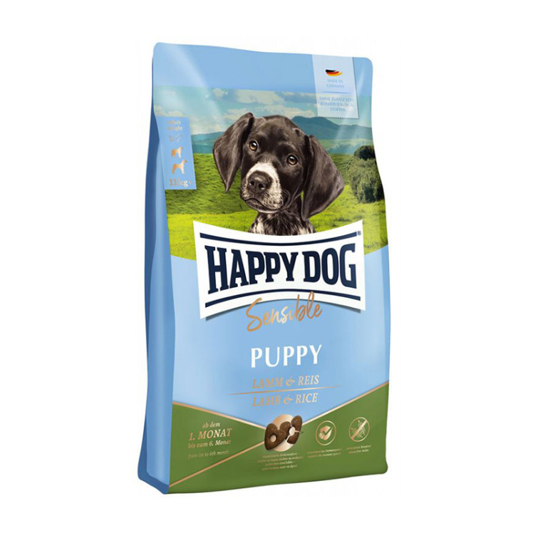 تصویر غذای خشک سوپر پرمیوم سگ بالغ هپی داگ Happy Dog Sensible Puppy وزن 4 کیلوگرم