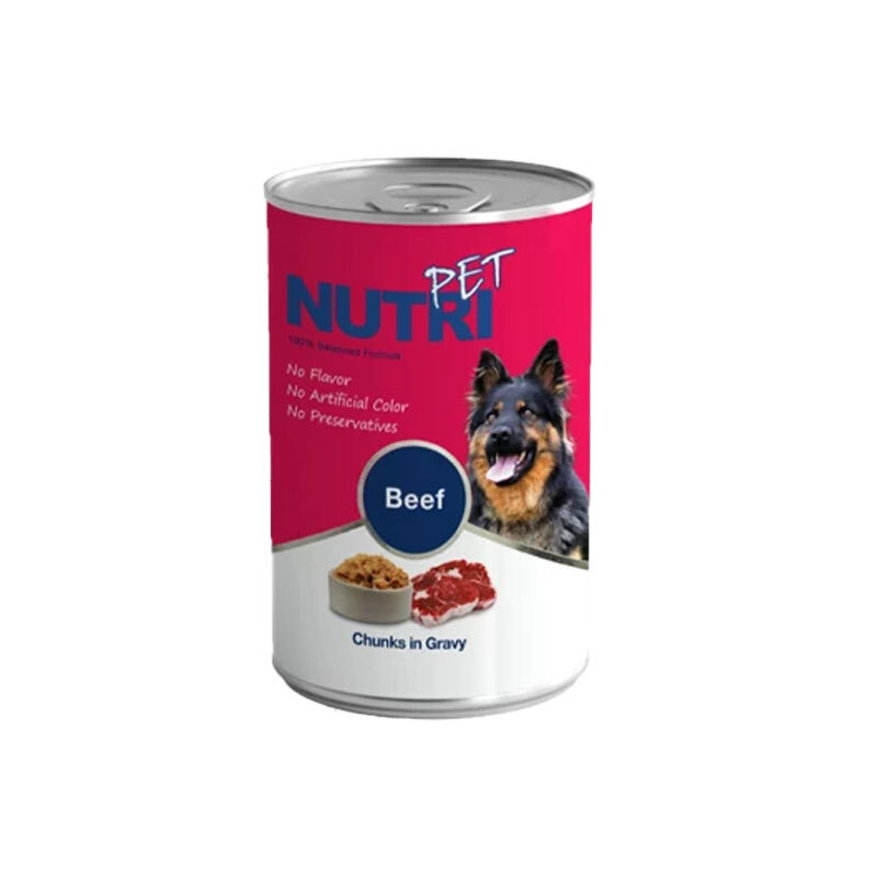  تصویر 3 بسته کنسرو غذای سگ نوتری مدل Nutri Pack وزن 425 گرم مجموعه 4 عددی 