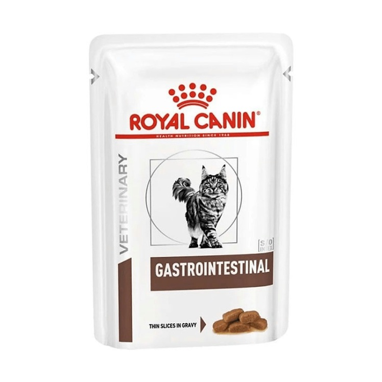 عکس راهنما پوچ گربه رویال کنین مدل Gastrointestinal وزن ۸۵ گرم