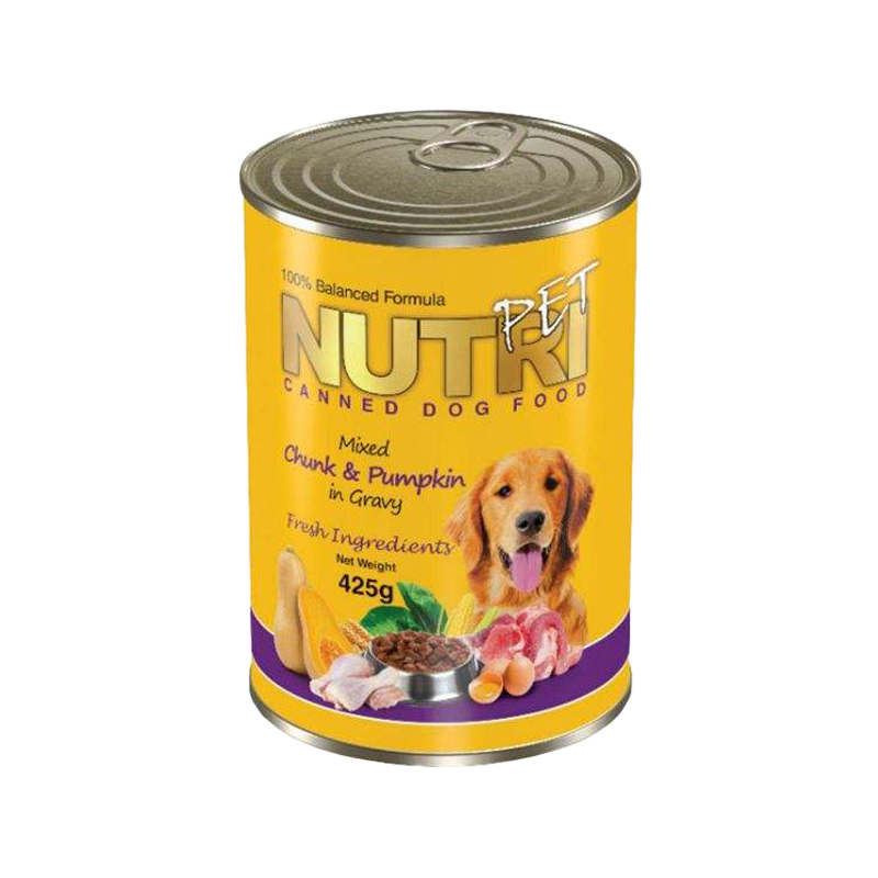  کنسرو غذای سگ نوتری مدل Chunk & Pumpkin وزن 425 گرم 