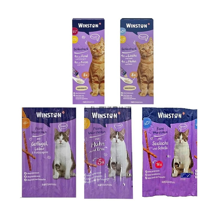 عکس اول بسته تشویقی مدادی و بستنی گربه وینستون Winston Pack مجموعه 5 عددی