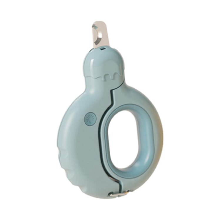 تصویر ناخن گیر طرح دونات حیوانات همراه با چراغ Pet Nail Trimmer with LED Light