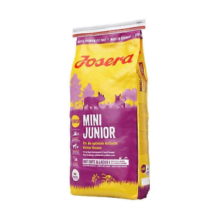 تصویر دانه بندی غذای خشک توله سگ جوسرا Josera Mini Junior وزن 15 کیلوگرم