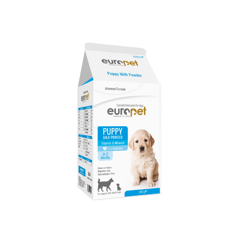 شیر خشک سگ یوروپت Europet Dog Milk Powder وزن 200 گرم پت شاپ اینترنتی