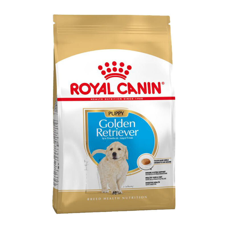  تصویر غذای خشک توله سگ گلدن رتریور رویال کنین Royal Canin Golden Retriever Puppy وزن 12 کیلوگرم 