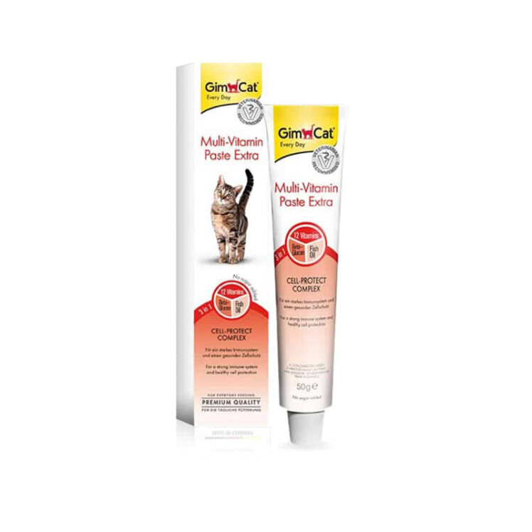 تصویر خمیر مولتی ویتامین گربه جیم کت GimCat Multi-Vitamin Paste