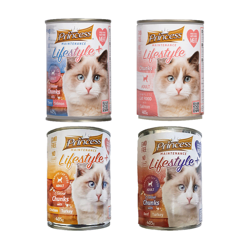  تصویر بسته کنسرو غذای گربه پرینسس مدل Adult Pack مجموعه ۴ عددی 