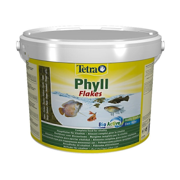 عکس پولک غذای پولکی گیاهی تترا Tetra Phyll Flakes حجم 1 لیتر