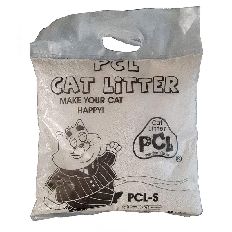  عکس بسته بندی خاک بستر گربه پی سی ال مدل PCL-S8 وزن 8 کیلوگرم 