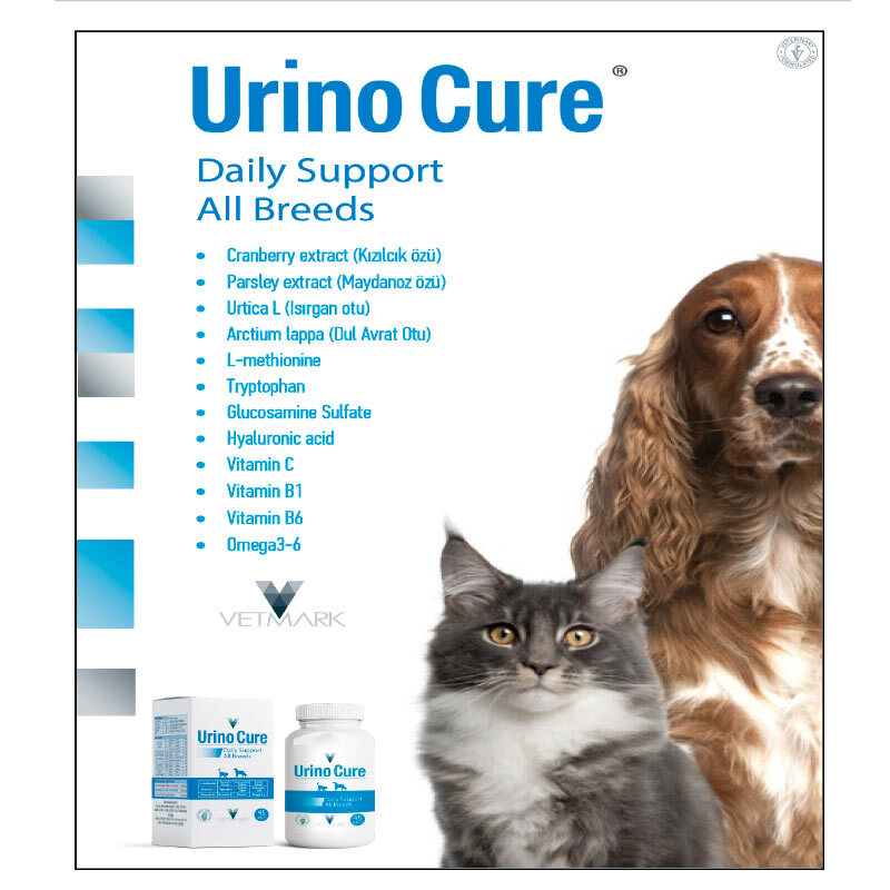  تصویر ویژگی های قرص مخصوص مشکلات ادراری وتمارک Vetmark Urino Cure Tablet 