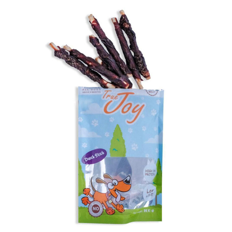 تصویر تشویقی سگ استیکی تروجوی با طعم اردک