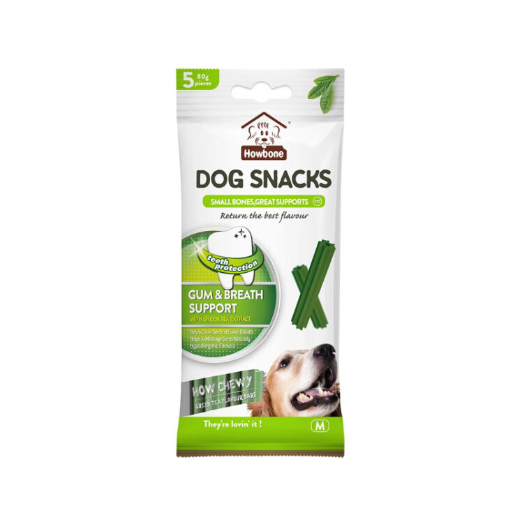 تصویر اسنک تشویقی سگ مناسب برای دهان و دندان ها Hawbone Dog Snacks Gum & Breath Support بسته 8 عددی